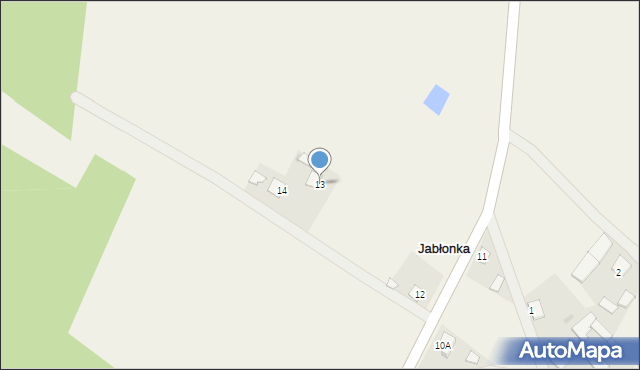 Jabłonka, Jabłonka, 13, mapa Jabłonka