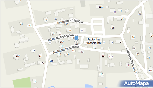 Jabłonka Kościelna, Jabłonka Kościelna, 22a, mapa Jabłonka Kościelna