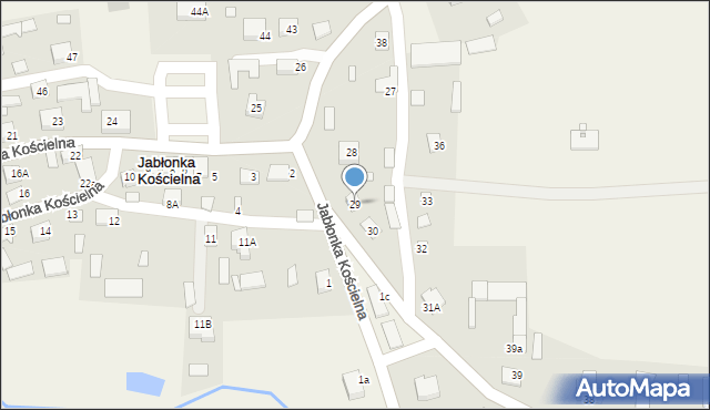 Jabłonka Kościelna, Jabłonka Kościelna, 29, mapa Jabłonka Kościelna