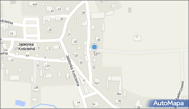 Jabłonka Kościelna, Jabłonka Kościelna, 34, mapa Jabłonka Kościelna