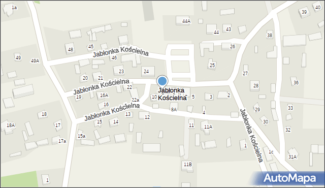 Jabłonka Kościelna, Jabłonka Kościelna, 9, mapa Jabłonka Kościelna