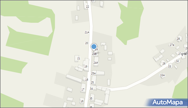 Jabłonka Stara, Jabłonka Stara, 24B, mapa Jabłonka Stara