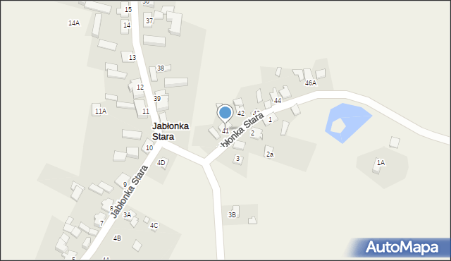 Jabłonka Stara, Jabłonka Stara, 41, mapa Jabłonka Stara