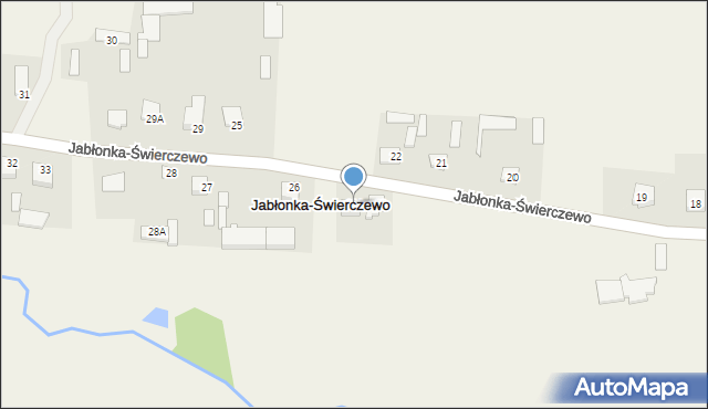 Jabłonka-Świerczewo, Jabłonka-Świerczewo, 23A, mapa Jabłonka-Świerczewo