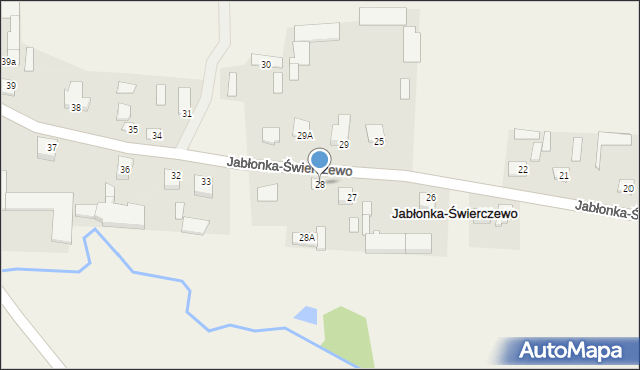 Jabłonka-Świerczewo, Jabłonka-Świerczewo, 28, mapa Jabłonka-Świerczewo