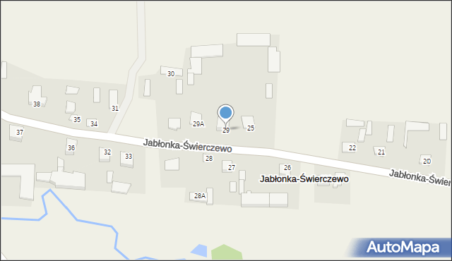 Jabłonka-Świerczewo, Jabłonka-Świerczewo, 29, mapa Jabłonka-Świerczewo