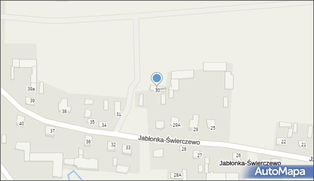 Jabłonka-Świerczewo, Jabłonka-Świerczewo, 30, mapa Jabłonka-Świerczewo