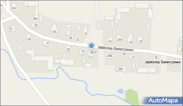 Jabłonka-Świerczewo, Jabłonka-Świerczewo, 33, mapa Jabłonka-Świerczewo