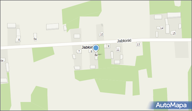 Jabłonki, Jabłonki, 8a, mapa Jabłonki