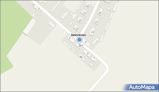 Jabłonkowo, Jabłonkowo, 16, mapa Jabłonkowo