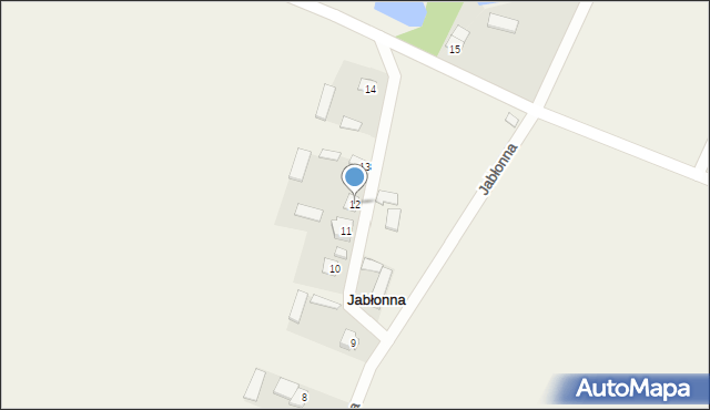 Jabłonna, Jabłonna, 12, mapa Jabłonna