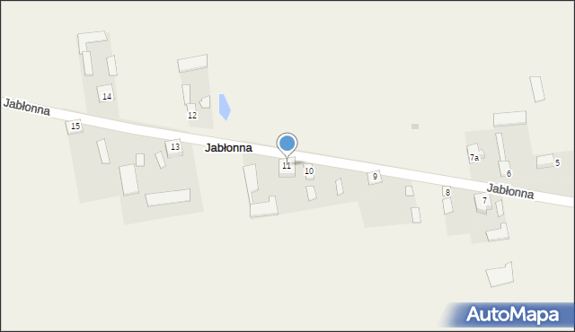 Jabłonna, Jabłonna, 11, mapa Jabłonna