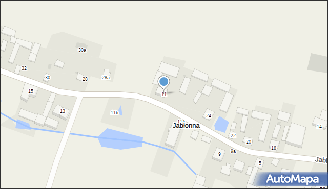 Jabłonna, Jabłonna, 11, mapa Jabłonna