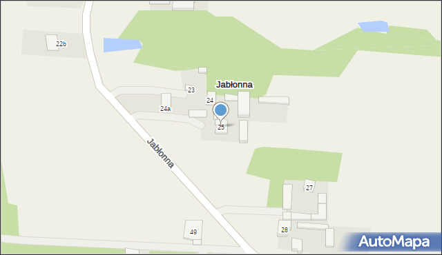 Jabłonna, Jabłonna, 25, mapa Jabłonna