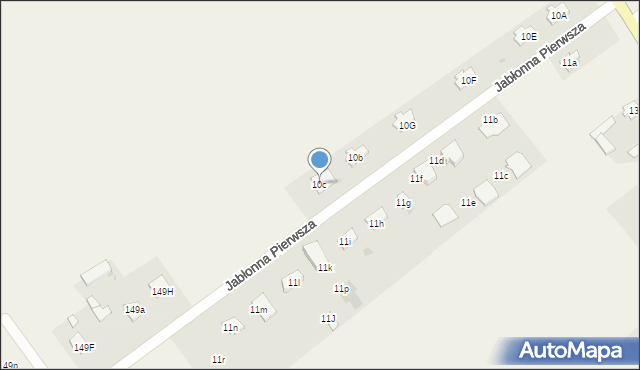 Jabłonna Druga, Jabłonna Druga, 10c, mapa Jabłonna Druga