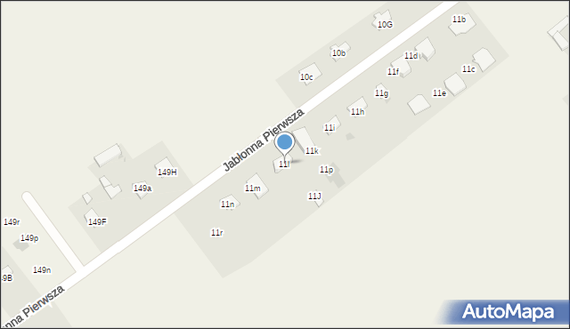 Jabłonna Druga, Jabłonna Druga, 11l, mapa Jabłonna Druga