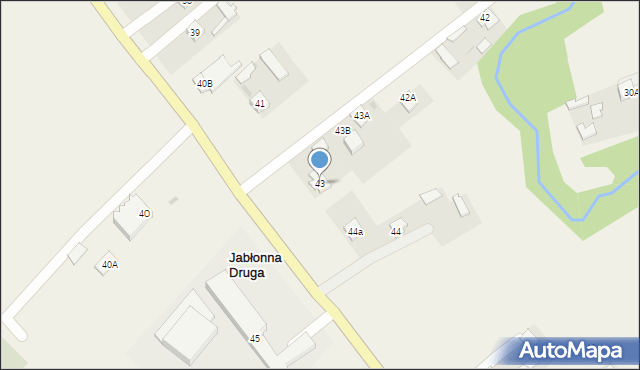 Jabłonna Druga, Jabłonna Druga, 43, mapa Jabłonna Druga