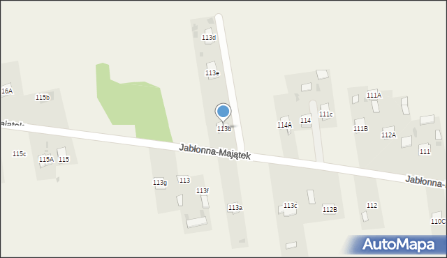 Jabłonna-Majątek, Jabłonna-Majątek, 113b, mapa Jabłonna-Majątek