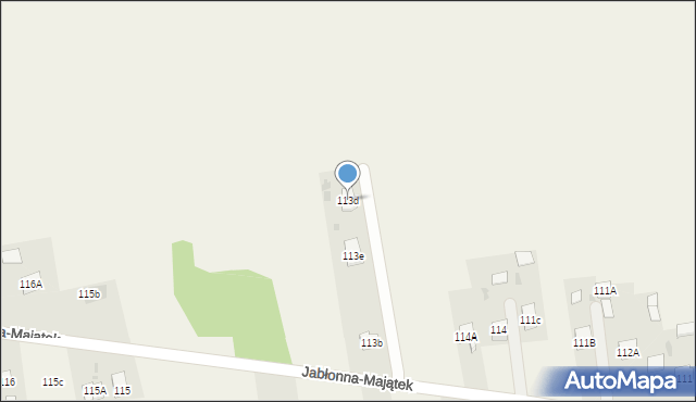 Jabłonna-Majątek, Jabłonna-Majątek, 113d, mapa Jabłonna-Majątek