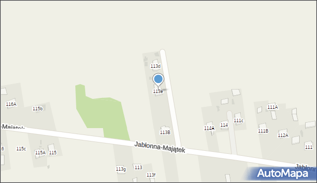 Jabłonna-Majątek, Jabłonna-Majątek, 113e, mapa Jabłonna-Majątek