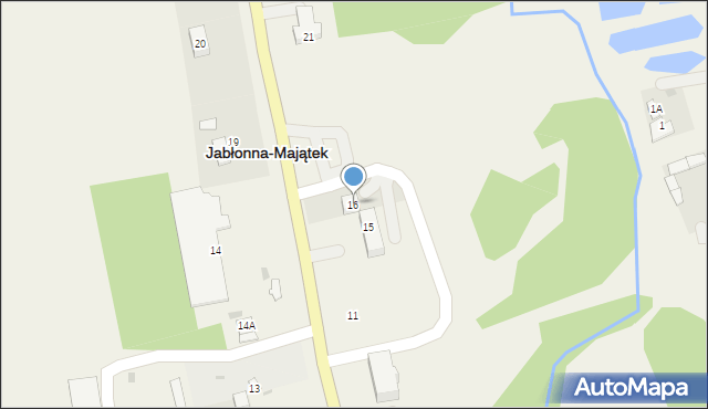 Jabłonna-Majątek, Jabłonna-Majątek, 16, mapa Jabłonna-Majątek