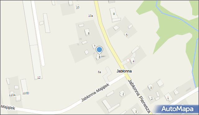 Jabłonna-Majątek, Jabłonna-Majątek, 6, mapa Jabłonna-Majątek