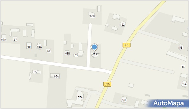 Jabłonna-Majątek, Jabłonna-Majątek, 62A, mapa Jabłonna-Majątek