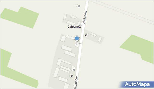 Jabłonów, Jabłonów, 44, mapa Jabłonów