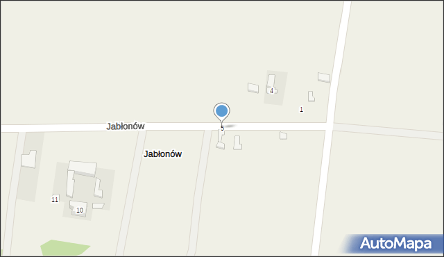 Jabłonów, Jabłonów, 5, mapa Jabłonów