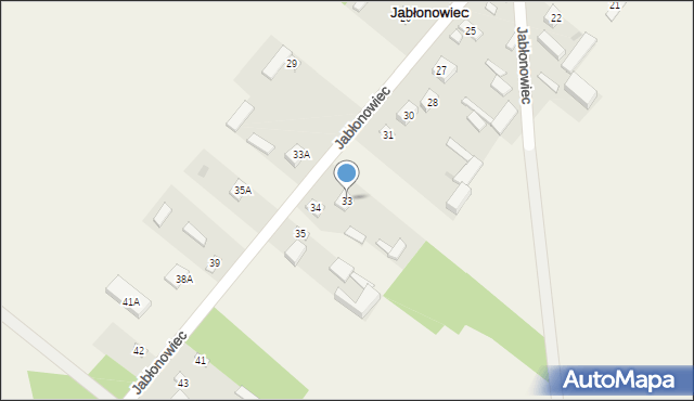 Jabłonowiec, Jabłonowiec, 33, mapa Jabłonowiec