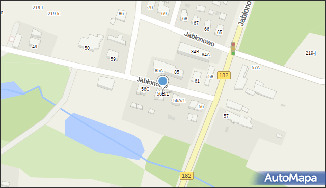 Jabłonowo, Jabłonowo, 56B/1, mapa Jabłonowo