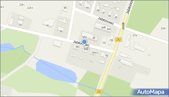 Jabłonowo, Jabłonowo, 56B/2, mapa Jabłonowo