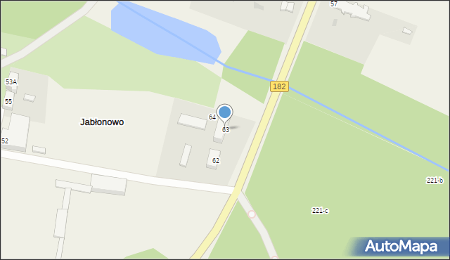 Jabłonowo, Jabłonowo, 63, mapa Jabłonowo