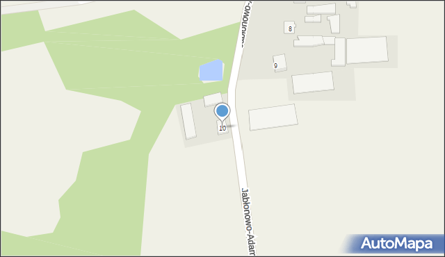 Jabłonowo-Adamy, Jabłonowo-Adamy, 10, mapa Jabłonowo-Adamy