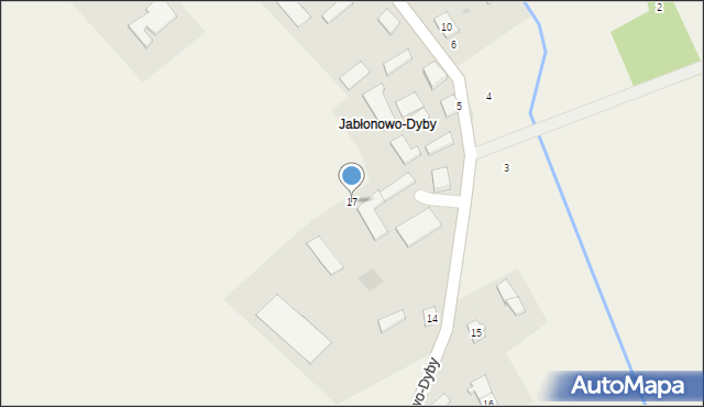 Jabłonowo-Adamy, Jabłonowo-Dyby, 17, mapa Jabłonowo-Adamy