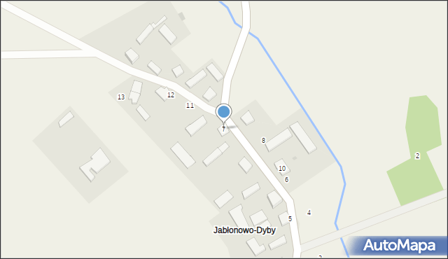 Jabłonowo-Adamy, Jabłonowo-Dyby, 7, mapa Jabłonowo-Adamy