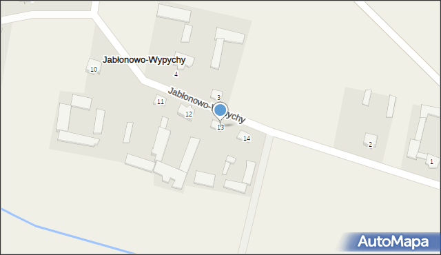 Jabłonowo-Wypychy, Jabłonowo-Wypychy, 13, mapa Jabłonowo-Wypychy