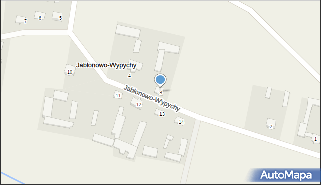 Jabłonowo-Wypychy, Jabłonowo-Wypychy, 3, mapa Jabłonowo-Wypychy