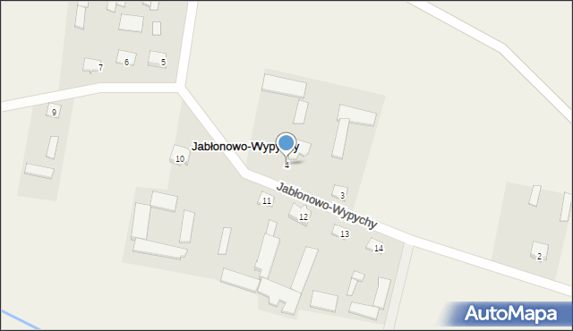 Jabłonowo-Wypychy, Jabłonowo-Wypychy, 4, mapa Jabłonowo-Wypychy