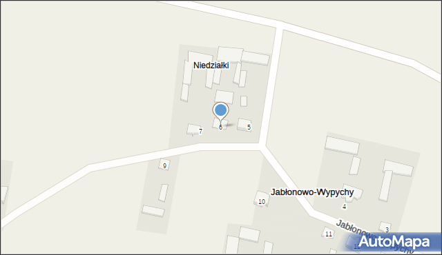 Jabłonowo-Wypychy, Jabłonowo-Wypychy, 6, mapa Jabłonowo-Wypychy