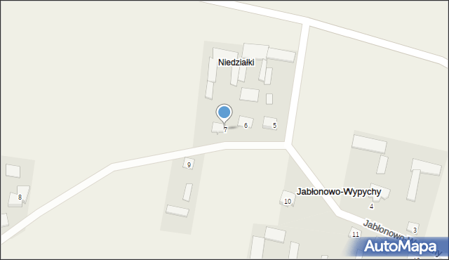 Jabłonowo-Wypychy, Jabłonowo-Wypychy, 7, mapa Jabłonowo-Wypychy