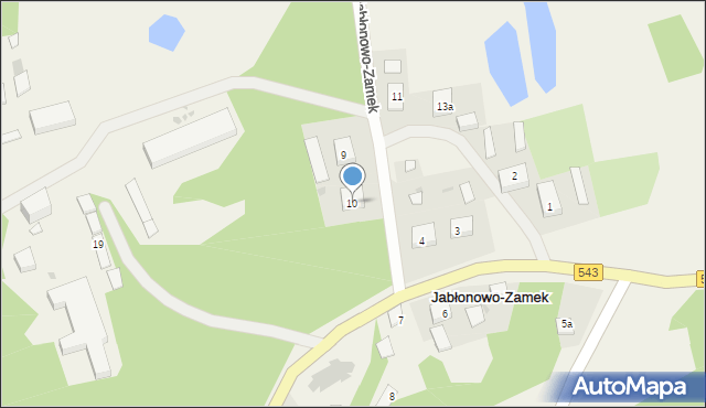 Jabłonowo-Zamek, Jabłonowo-Zamek, 10, mapa Jabłonowo-Zamek