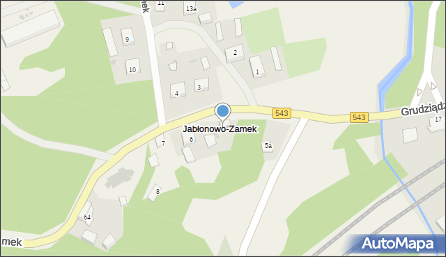 Jabłonowo-Zamek, Jabłonowo-Zamek, 5, mapa Jabłonowo-Zamek