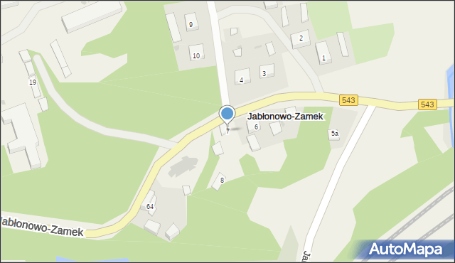 Jabłonowo-Zamek, Jabłonowo-Zamek, 7, mapa Jabłonowo-Zamek