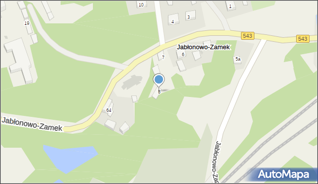 Jabłonowo-Zamek, Jabłonowo-Zamek, 8, mapa Jabłonowo-Zamek