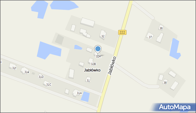 Jabłówko, Jabłówko, 32A, mapa Jabłówko