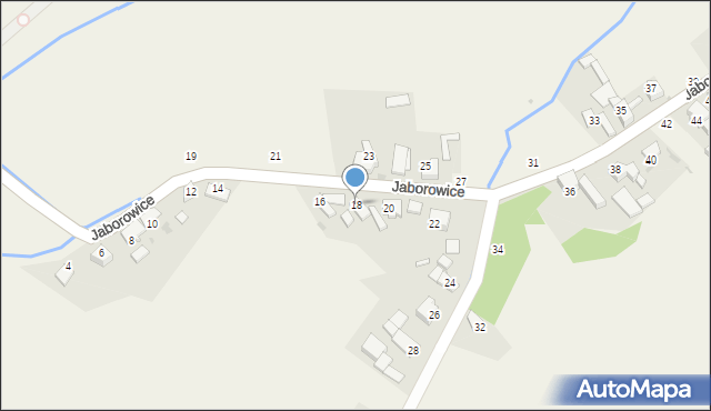 Jaborowice, Jaborowice, 18, mapa Jaborowice