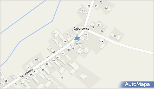 Jaborowice, Jaborowice, 72, mapa Jaborowice