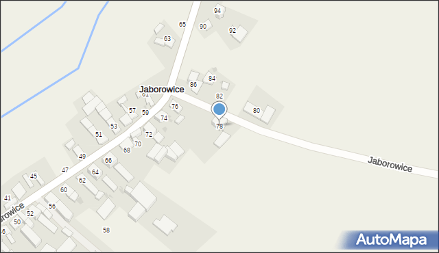 Jaborowice, Jaborowice, 78, mapa Jaborowice