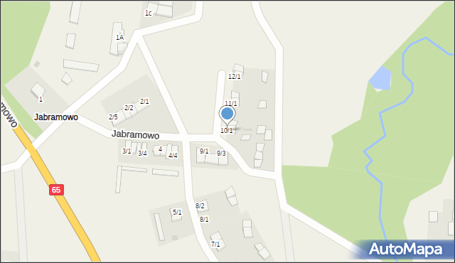 Jabramowo, Jabramowo, 10/1, mapa Jabramowo